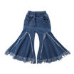AU Baby Girls Jeans Trousers Kids Toddler Casual Wide Leg Denim Pants Bottoms