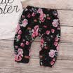 4PCS Newborn Infant Baby Girl Outfits Clothes Set Romper BodysuitPants Leggings