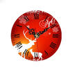 Vintage Wooden Wall Clock 12cm Shabby Rustic Kitchen Home Antique Style Decor