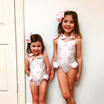 US Toddler Kid Baby Girls Swimwear Flamingos Swimsuit One-piece Bikini Beachwear