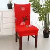Fundas elásticas de Navidad Fundas de asiento para el comedor Cubierta de asiento de Navidad Decoración del Reino Unido