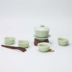 Longquan plum green three saints teaset