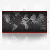 World Map Natural Rubber Big size 900400 Office PC laptop Mouse Pad Thick Edging full black Keyboard Pads