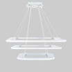 Baycheer HL487485 Vapor&Water Tight White Acrylic Panel Warm Light LED Chandelier 3 Light