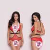 Womens Sexy Plush Side Underware Mesh Lingerie Nightwear Christmas Cosplay HOT