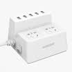 QIC BP2A5U 2-position 15 m socket 5USB plug-in board total control switch row insert wiring board drag board white