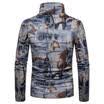 Mens Long Sleeve High Crew Neck Sweater Jumper Sweatshirt Plain Top M L XL XXL