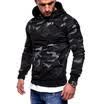 Mens Camouflage Camo Hoodie Sweatshirt Men Hooded Jumper Pullover Tops Outwear