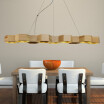 Baycheer HL487600 Contemporary LED 2756"25W Energy Efficient 5 Light7 Light Wood Chandelier