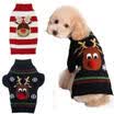 Pet Christmas Sweater Striped Dog Clothes Puppy Sweater Clothing for Dogs & Cats
