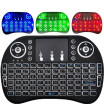 24GHz Wireless QWERTY Keyboard with Touchpad Mouse - ENGLISH BLACK Ultra sensitive touchpad design Backlit function