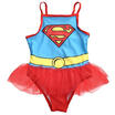 Superman Swimsuit Tankini Bikini Costume Novely Swimmer Bather With TuTu Skirts