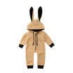 CA Newborn Baby Boys Bunny Ear Bodysuit Outfit Costume Romper Fleece Clothes