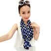 MSEK WSJ161651 ladies retro small scarf wild concave shape multi-purpose scarf scarf scarf blue star