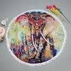 Indian Elephant Tapestry Beach Towel Hippie Elephant Bedspread Throw Bohemian