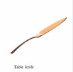 OLOEY classic European fork 304 stainless steel household steak cutlery rose gold Western knife&fork