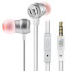 JBL T280A Titanium diaphragm Stereo In-Ear Headphones Headphones Headphones Headphones Headphones with wheat Talking Streaming Silver