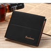 Mens Leather Bifold ID Card Holder Purse Wallet Billfold Handbag Slim Clutch