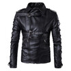 AOWOFS Europe code 2018 new fashion mens motorcycle leather clothes waste leather jacket coat large size leather jacket B002