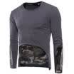 New Mens O Neck Camouflage T-Shirts Long Sleeve Cotton Pullover Comfy Tops LA