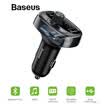 Bajo Baseus reproductor de mp3 para automóvil cargador de automóvil Bluetooth manos libres receptor transmisor FM cargador de automóvil tipo encendedor de cigarrillos doble