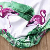 US Stock Toddler Kid Baby Girl Flamingo Flower Ruffle Swimsuit Beachwear Outfits