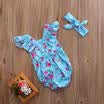 0-24M Newborn Baby Girl Floral Backless Romper Jumpsuit Bodysuit Sunsuit Clothes