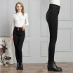 2018 extra thick pile jeans womens trousers winter new large size high-waisted pencil trousers women