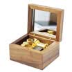 Jingdong supermarket Yun Sheng creative gift toys octave box walnut ornaments music box gold-plated movement Yunsheng movement sky city