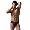 Jianjiang 2 Pairs Mens Pure Color Brief Underwear Cotton