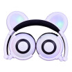 Bear ear Headphones support TF card Children headphone used to Cosplay Party Childrens Day gift white
