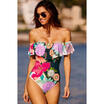 New Women 2pcs Swimwear Bandage Bra Monokini Set Push-up Padded Bathing Swimsuit