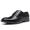 JUQI Business Men Oxford Genuine Leather Shoes