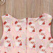 Newborn Kids Baby Girl Christmas Santa Claus Sleeveless Party Dress Tops Clothes