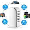 Multi USB 6 Port Charger Desktop Stand Rapid Station Charging For IOS Android