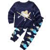 Enfants Bébé Fille Garçons Planes Haut T-shirtPantalon Pyjama Ensemble Pyjama