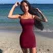 Womens Polka Dot V-neck Dress Summer Short Sleeve Beach Long Maxi Shirt Dresses