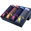 With the wolf dance men&39s underwear men&39s breath in the waist sticky fiber fashion bright tendons horizontal feet underwear four loaded 3101-4 color L code
