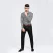 New Mens Striped Formal Shirts Long Sleeve Slim Fit Business Dress Shirts TOP