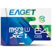 EAGET F2 64GB Class10 high speed mobile phone memory card MicroSDHC UHS-I tablet computer driving recorder memory card TF card color
