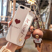 Phone Cases For iPhone6 Plus 2018 new Arrival Fashion Covers Soft TPU With Wristband Kickstand Hand rope Small Bear case