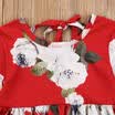 Floral Toddler Kids Girls Long Sleeve Flower Party Dress Sundress Clothes 1-6Y