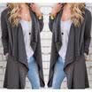 Women Spring Fall Loose Sweater Long Sleeve Knitted Cardigan Outwear Jacket Coat