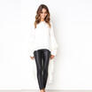 AU Women Blouse Chiffon Long Sleeve Shirt Casual Tee Loose Tops Dress Plus Size