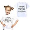 AU Toddler Daddys Love Printed T-shirt Tops Kids Baby Girl Cotton Short Sleeve