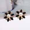 Stylish Korean women pearl earring drops oil jewelry wedding giftclip earrings without piercing