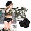 2PCS Toddler Infant Baby Girl Kids Clothes Short Sleeve T-Shirt TopPants Outfit