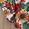 Casual Romper Newborn Infant Baby Girls Sunflower Bodysuit Clothes Outfits Set
