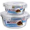 Locklock Heat-Resistant Glass Preserved Box Glass Glass Pack lunch box Three-piece gift package 630 750 1000ML LLG428S919PR