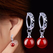 Maxfresh 925 Silver Earrings Pearl ear crane